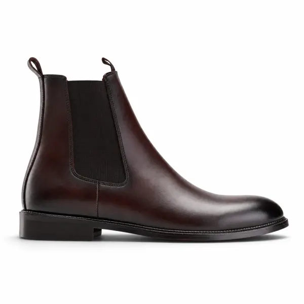Brown Chelsea Boot - Round Toe image 0