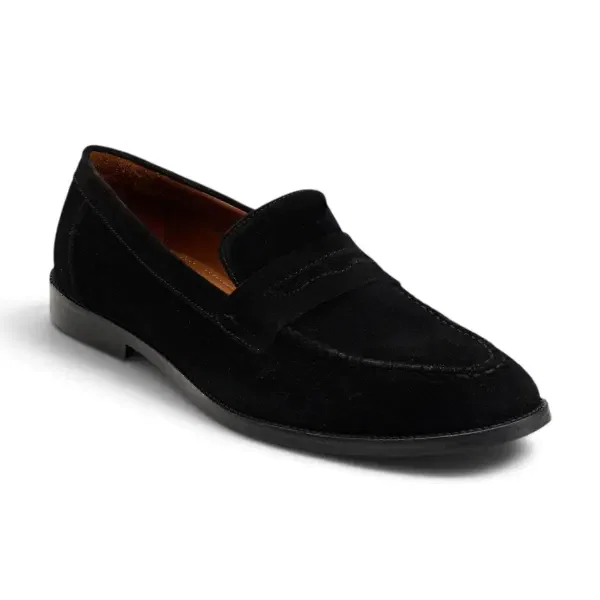 Penny Loafer in Black Suede image 3