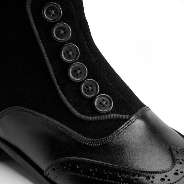 Button Boot in Black image 3