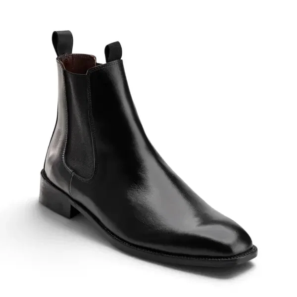 Black Chelsea Boot - Squared Toe image 3