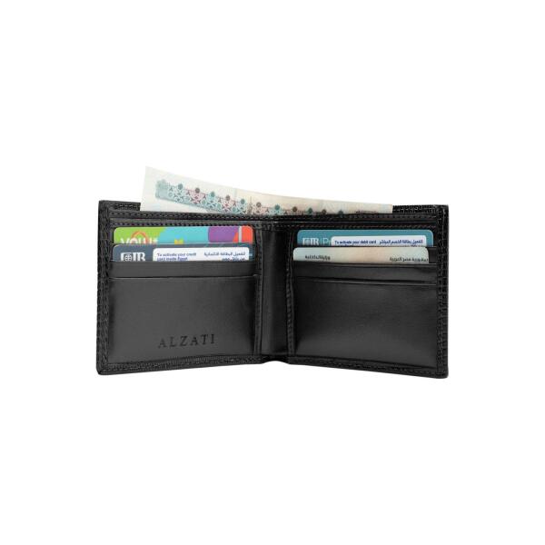 Lizard Leather Wallet in Black image 2