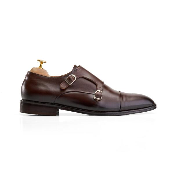 Double Monk Oxford in Brown image 0