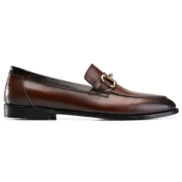 Alzati Horsebit Loafers in Brown image 0