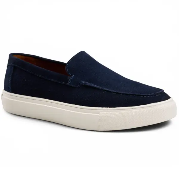 Plain Sneakers in Navy image 2