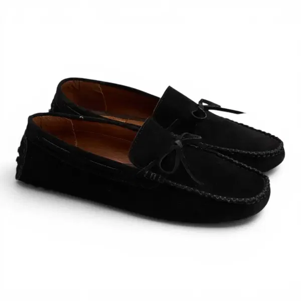 Moccasin in Suede Black image 1