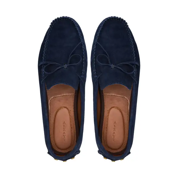 Moccasin in Suede Navy image 2
