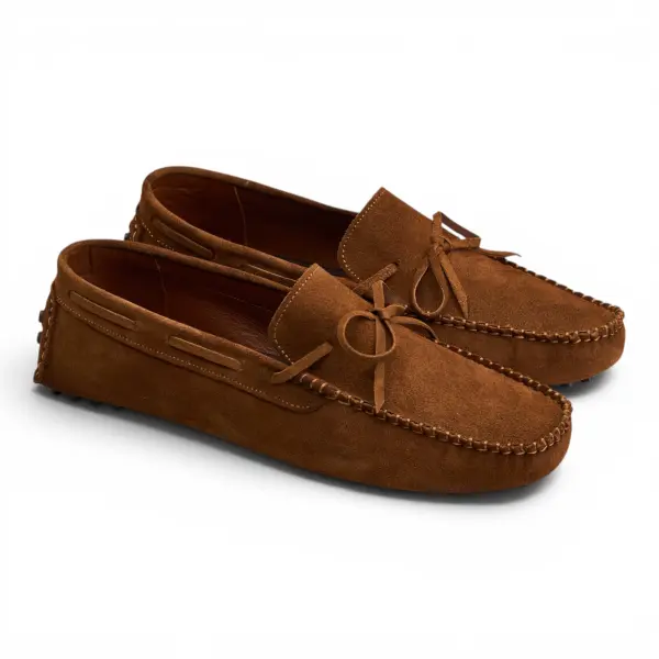 Moccasin in Suede Brown image 1