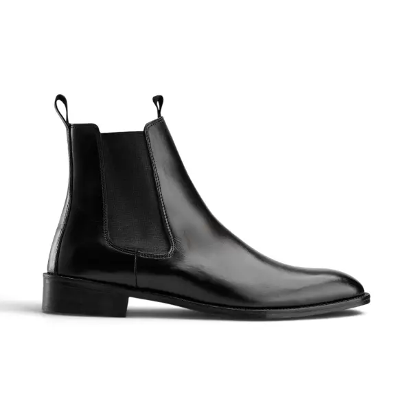 Black Chelsea Boot - Squared Toe image 0