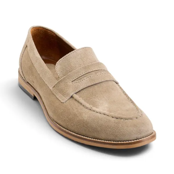 Penny Loafer in Beige Suede image 3