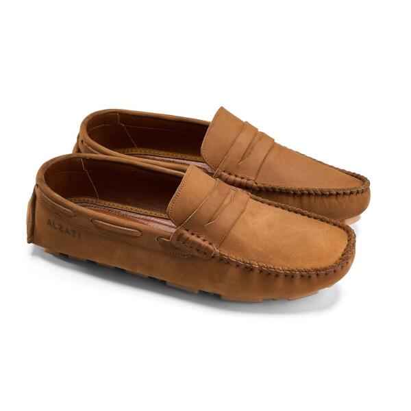 Moccasin shoes - Tan image 1