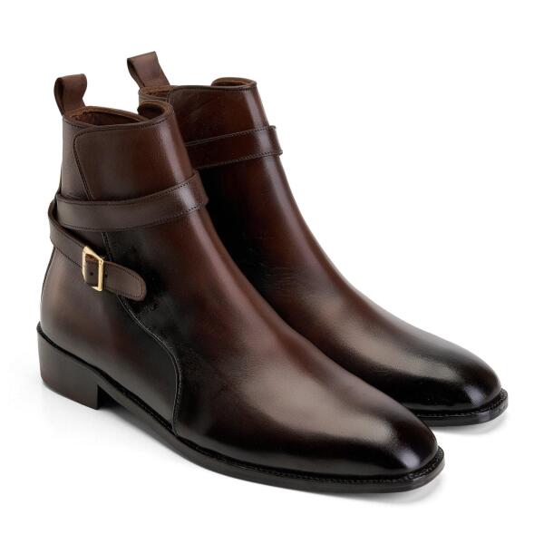 The Vincent Strap Boot - Brown image 1