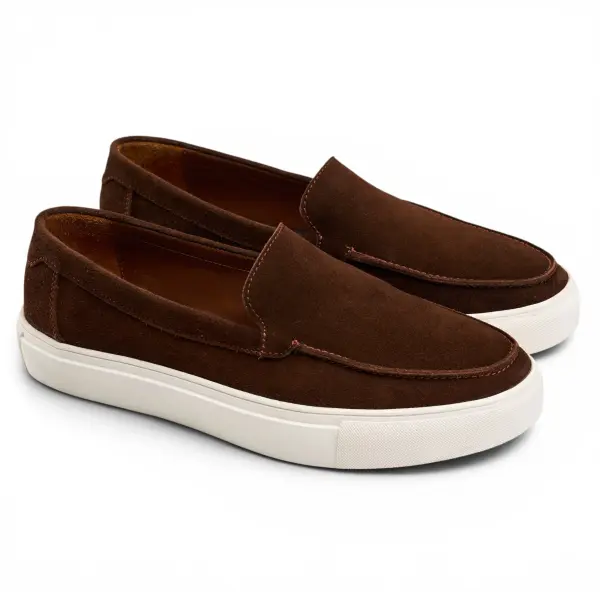 Plain Sneakers in Brown image 1