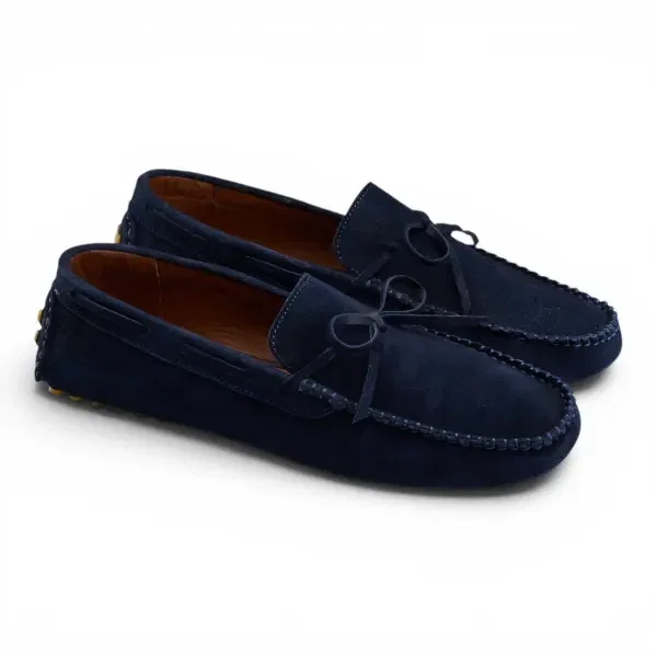 Moccasin in Suede Navy image 1