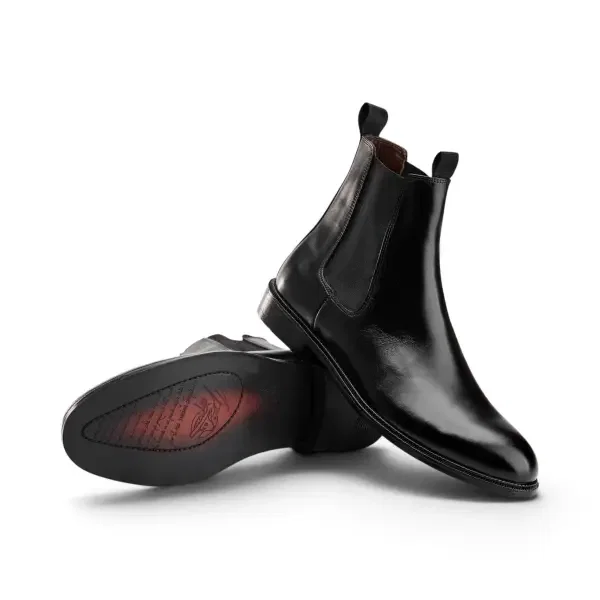 Black Chelsea Boot - Round Toe image 1