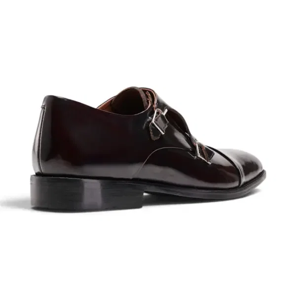 Burgundy Double Monk oxford image 3