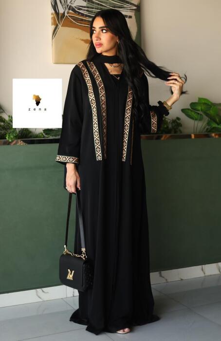 عبايه بخامه حرير عمليه  image 1