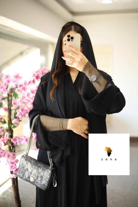 عبايه بخامه حرير  image 1