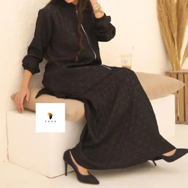 طقم قطعتين بخامه الجكار اماراتي مناسب للصيف image 1