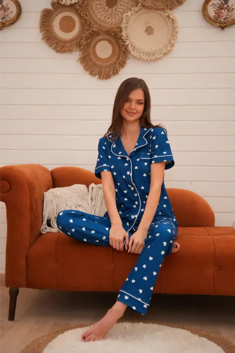 Blue Heart Pajama Set image 0