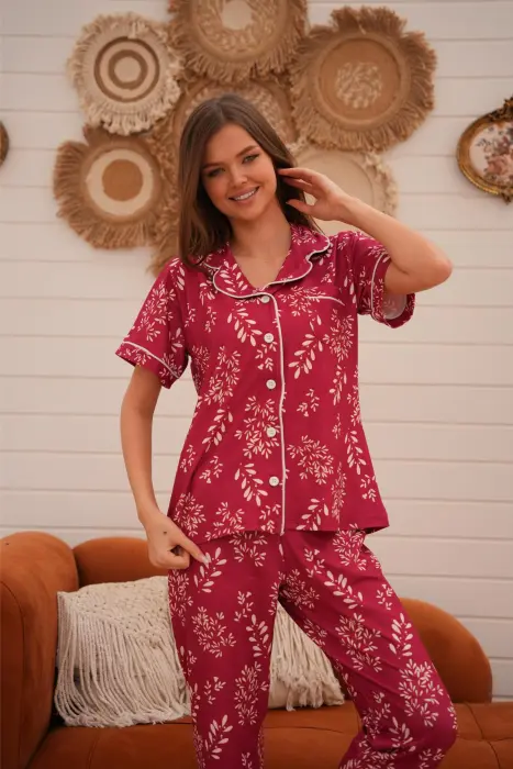 Rosy Elegant Pajama Set image 1