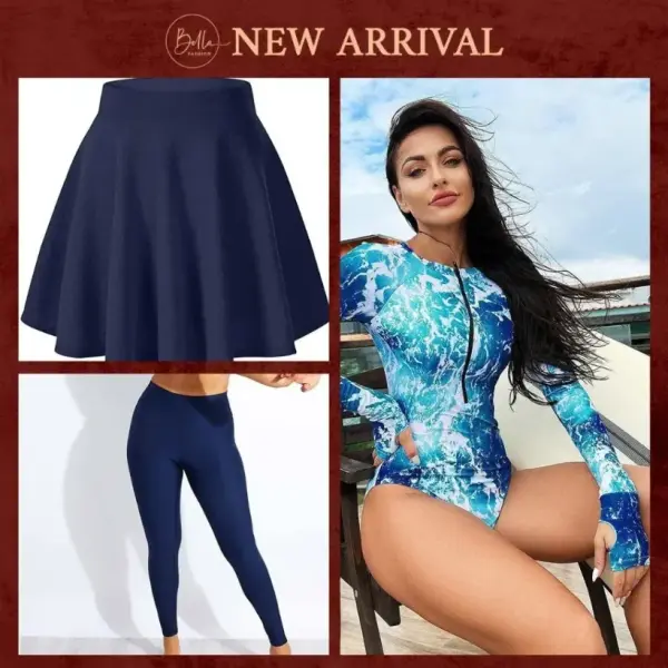 baby blue burkini image 6
