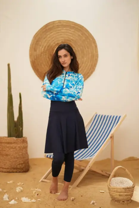 baby blue burkini image 8