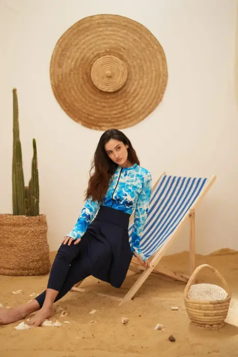 baby blue burkini image 4
