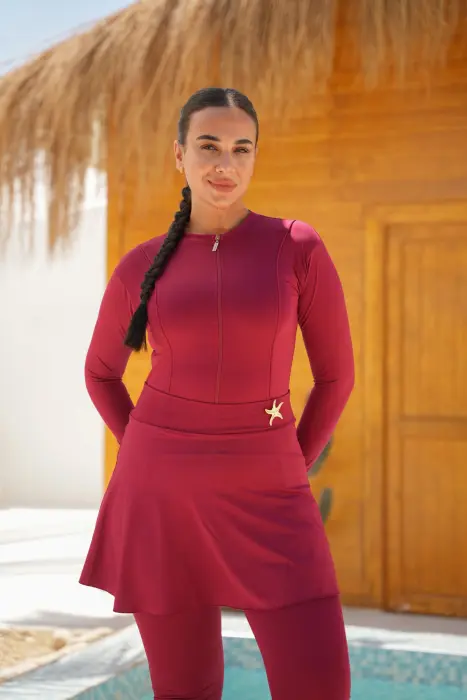 plain burkini– 4 Pieces image 2