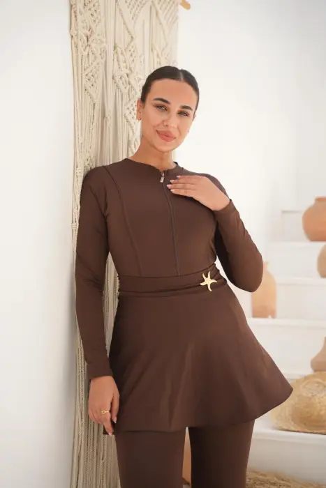 plain burkini– 4 Pieces image 0
