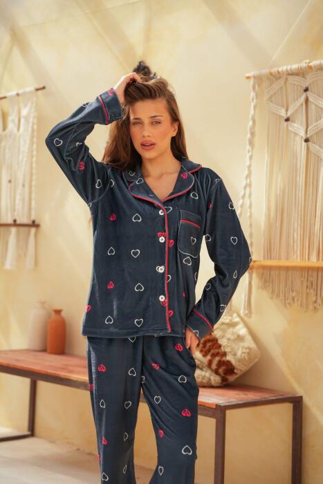 Midnight Heart  Pajama Set image 1