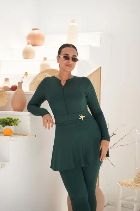 plain burkini– 4 Pieces image 6