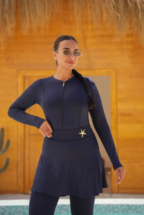 plain burkini– 4 Pieces image 3