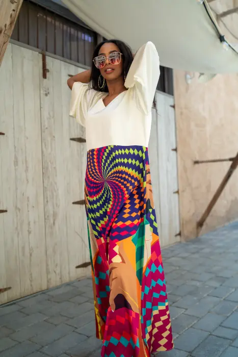 Dana Elegant - Maxi two side print image 1