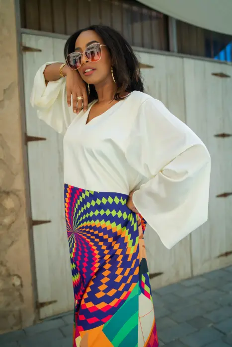Dana Elegant - Maxi two side print image 0