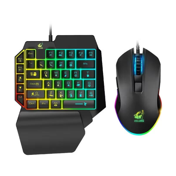 كيبورد جيمينج مع ماوس RGB مخصص لألعاب الشوتر Gaming keyboard with RGB mouse customized for shooter games image 4