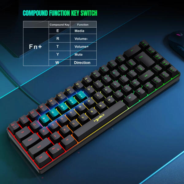 كيبورد جيمينج سلكي RGB مخصص لألعاب الشوتر Gaming keyboard RGB customized for shooter games image 3