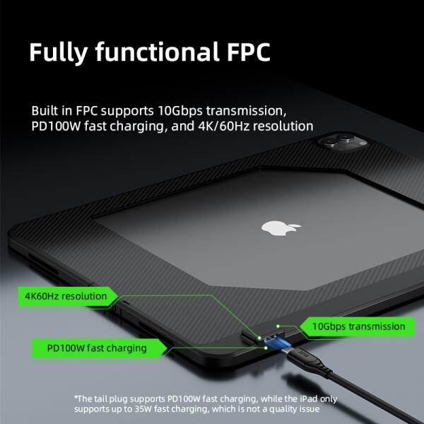 كفر بيفا لأيباد برو فتحة تبريد مع محول شحن 100واط PIVA Case for iPad Pro Open with Cooling and 100W Charging Adapter image 3