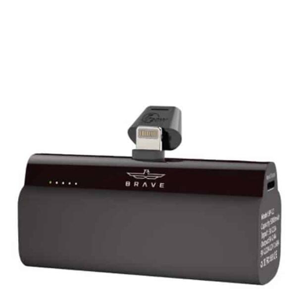 باور بانك برايف 5000 لايتينج 20وات مع ستاتد BRAVE Power Bank Plug On-L 5000mAh +20w Lightning PD Output image 0