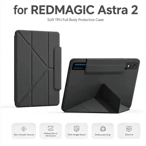 كفر ريد ماجيك تابلت أسترا 2 أصلي بوك وجهين مع ستاند REDMAGIC Tablet Astra 2 Original Protective Case 2 Side image 0