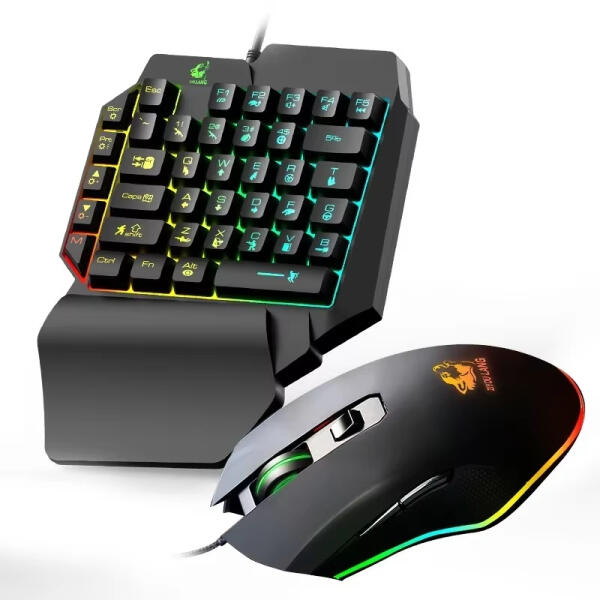 كيبورد جيمينج مع ماوس RGB مخصص لألعاب الشوتر Gaming keyboard with RGB mouse customized for shooter games image 0