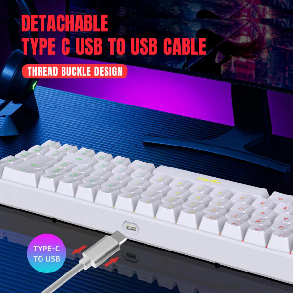 كيبورد جيمينج سلكي RGB مخصص لألعاب الشوتر Gaming keyboard RGB customized for shooter games image 2