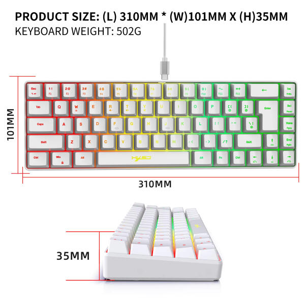 كيبورد جيمينج سلكي RGB مخصص لألعاب الشوتر Gaming keyboard RGB customized for shooter games image 4