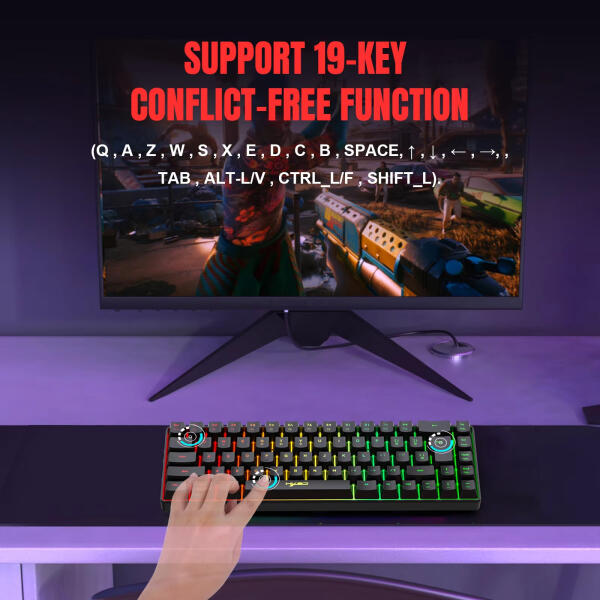 كيبورد جيمينج سلكي RGB مخصص لألعاب الشوتر Gaming keyboard RGB customized for shooter games image 7
