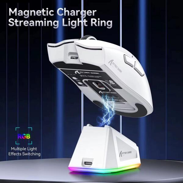 ماوس أتاك شارك X11 جيمينج ماوس لاسلكي مع قاعدة شحن ATTACK SHARK X11 Wireless Gaming Mouse with Charging Dock image 10