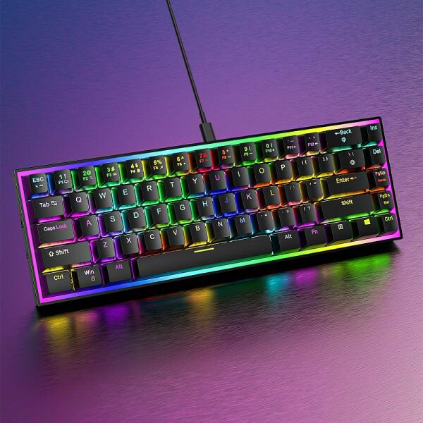 كيبورد جيمينج سلكي RGB مخصص لألعاب الشوتر Gaming keyboard RGB customized for shooter games image 1