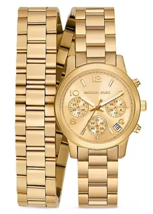 Michael Kors Runway Gold-Tone Wrap Watch image 0