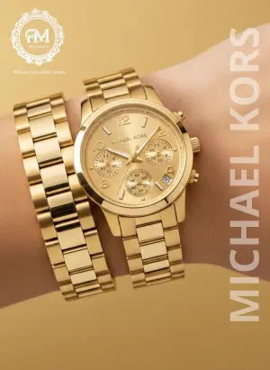 Michael Kors Runway Gold-Tone Wrap Watch image 3