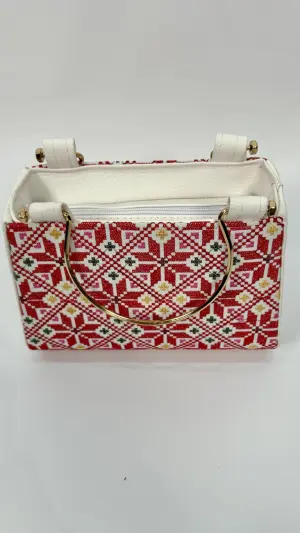 BAG WITH GOLD HANDLE image 1