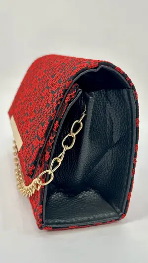 BAG WITH GOLD HANDLE image 5