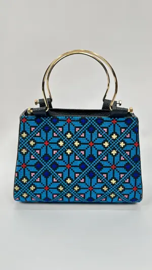BAG WITH GOLD HANDLE image 9